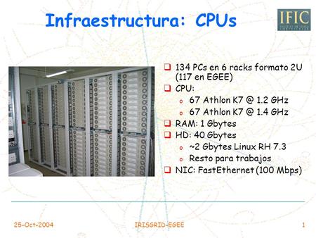 Infraestructura: CPUs
