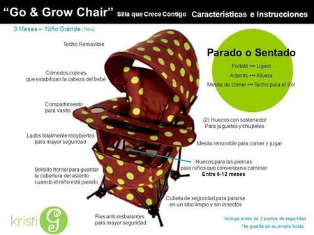 “Go & Grow Chair” Silla que Crece Contigo