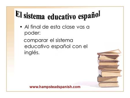 El sistema educativo español