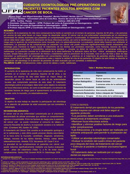 Tabla 1. Medidas Preventivas