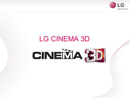 LG CINEMA 3D.
