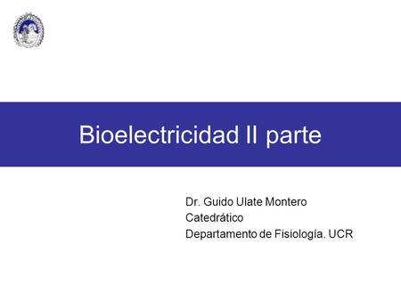 Bioelectricidad II parte