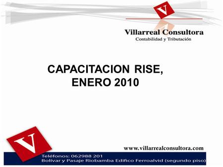 CAPACITACION RISE, ENERO 2010