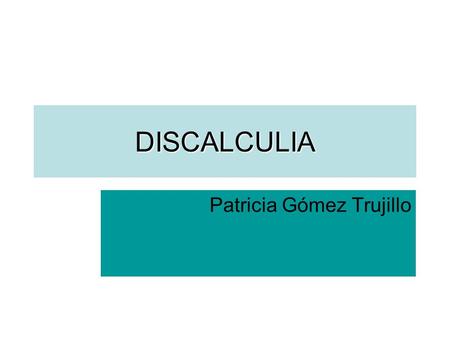 Patricia Gómez Trujillo