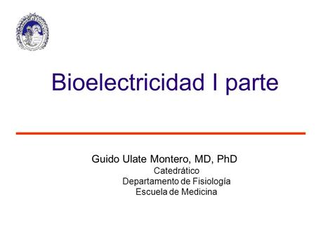 Bioelectricidad I parte
