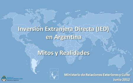 Inversión Extranjera Directa (IED) en Argentina
