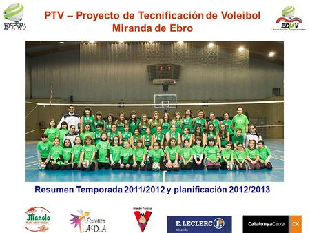 PTV – Proyecto de Tecnificación de Voleibol Miranda de Ebro