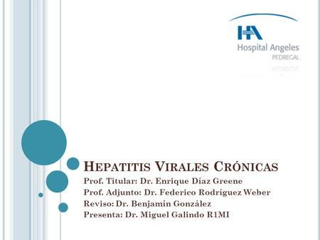 Hepatitis Virales Crónicas