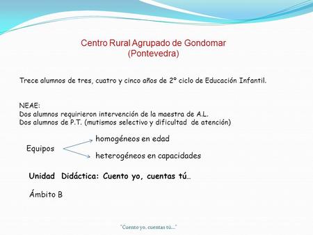 Centro Rural Agrupado de Gondomar (Pontevedra)