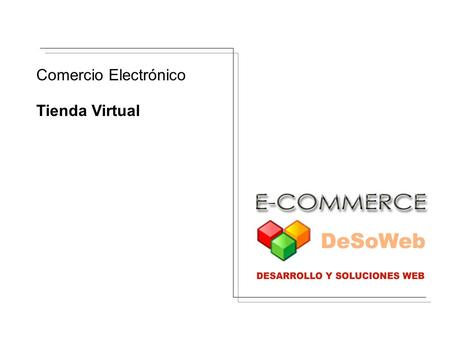 Comercio Electrónico Tienda Virtual.