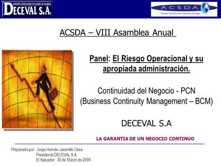 ACSDA – VIII Asamblea Anual