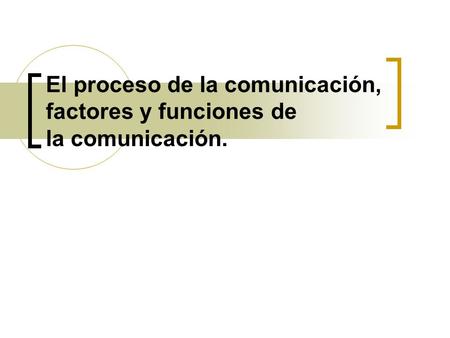 Concepto de comunicación