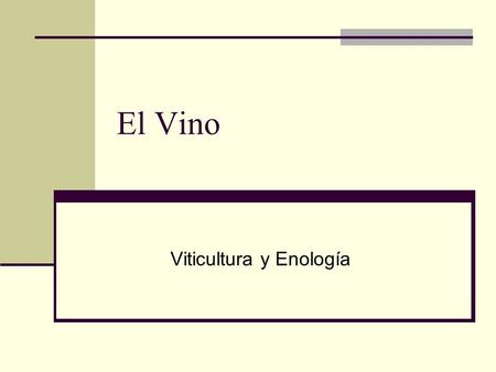 Viticultura y Enología