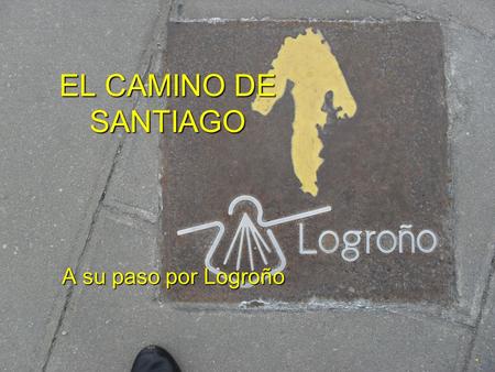 EL CAMINO DE SANTIAGO A su paso por Logroño.