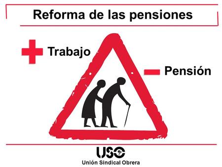 Reforma de las pensiones