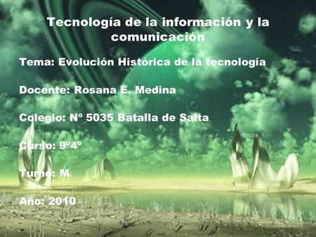 Tecnología de la información y la comunicación