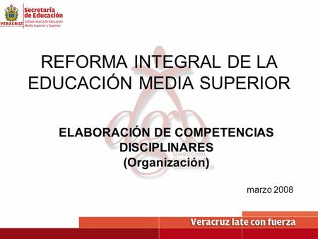 REFORMA INTEGRAL DE LA EDUCACIÓN MEDIA SUPERIOR