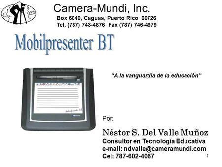 Camera-Mundi, Inc. Mobilpresenter BT