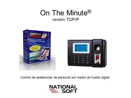 On The Minute® versión TCP/IP