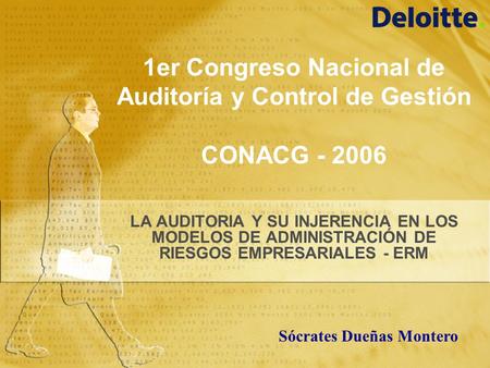 1er Congreso Nacional de Auditoría y Control de Gestión CONACG