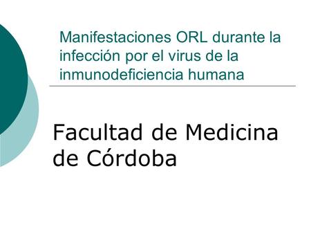 Facultad de Medicina de Córdoba