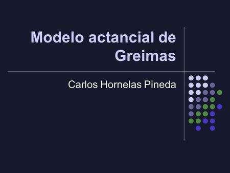 Modelo actancial de Greimas