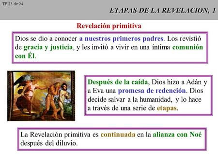 ETAPAS DE LA REVELACION, 1