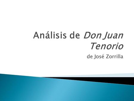 Análisis de Don Juan Tenorio