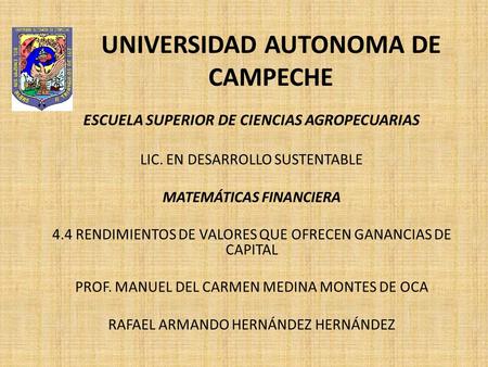 UNIVERSIDAD AUTONOMA DE CAMPECHE