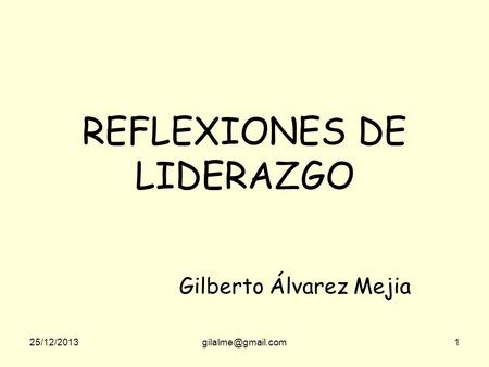 REFLEXIONES DE LIDERAZGO
