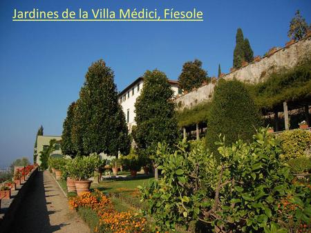 Jardines de la Villa Médici, Fíesole