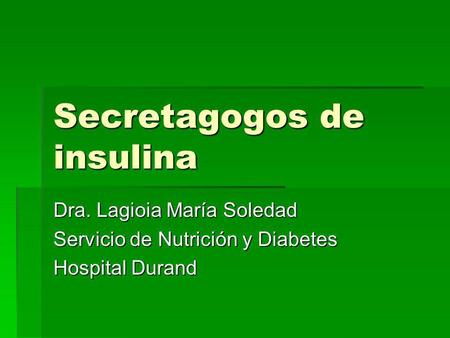 Secretagogos de insulina