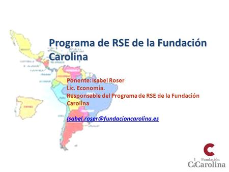 Programa de RSE de la Fundación Carolina