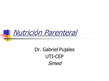 Dr. Gabriel Pujales UTI-CEP Simed
