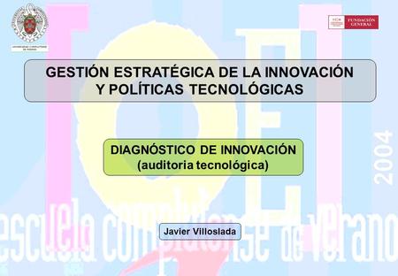 GESTIÓN ESTRATÉGICA DE LA INNOVACIÓN Y POLÍTICAS TECNOLÓGICAS