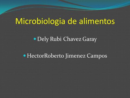Microbiologia de alimentos