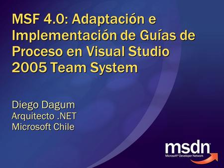 Diego Dagum Arquitecto .NET Microsoft Chile