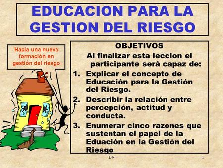EDUCACION PARA LA GESTION DEL RIESGO
