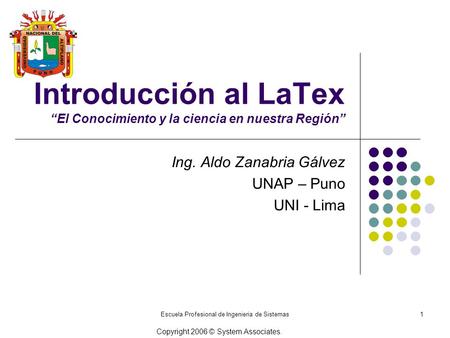 Introducción al LaTex “El Conocimiento y la ciencia en nuestra Región”