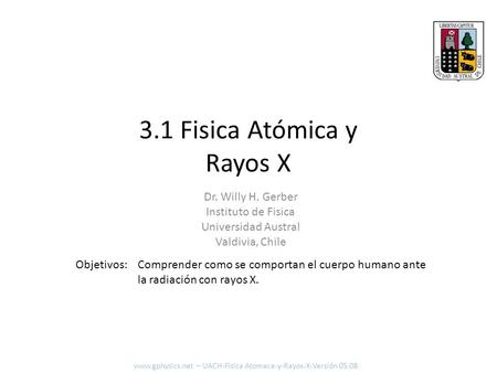 3.1 Fisica Atómica y Rayos X
