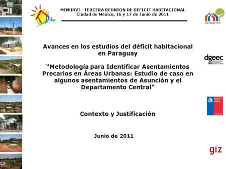 Avances en los estudios del déficit habitacional en Paraguay