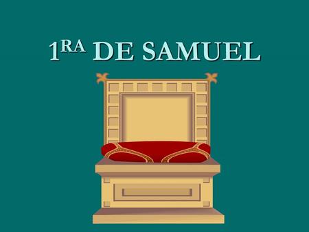 1RA DE SAMUEL.