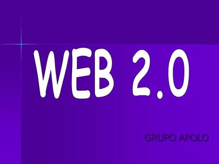 GRUPO APOLO o LA WEB o Introducción World Wide Web: conocida como la Web, es un sistema de documentos de hipertexto (datos que contienen enlaces -links-