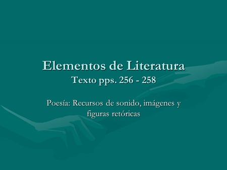 Elementos de Literatura Texto pps