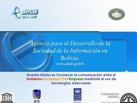 Agencia para el Desarrollo de la Sociedad de la Información en Bolivia