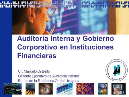 Auditoría Interna y Gobierno Corporativo en Instituciones Financieras