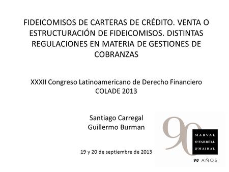 XXXII Congreso Latinoamericano de Derecho Financiero