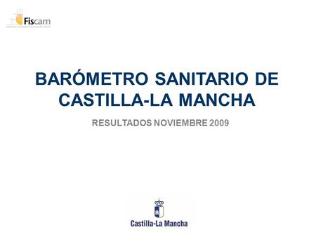 BARÓMETRO SANITARIO DE CASTILLA-LA MANCHA