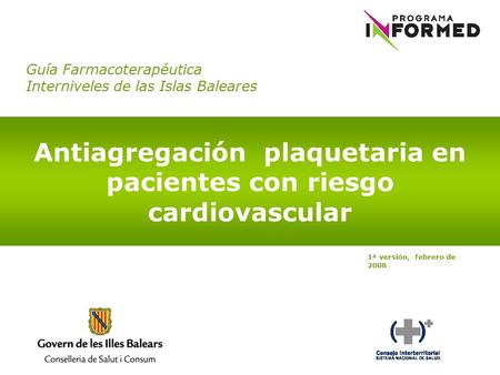 Antiagregación plaquetaria en pacientes con riesgo cardiovascular