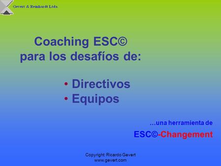 Coaching ESC© para los desafíos de: